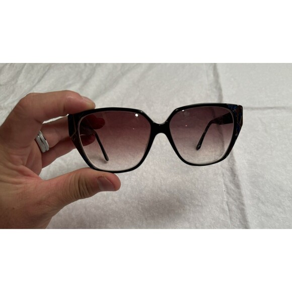 LUXOTTICA SUNGLASSES 1412 UV GARD PEARL BLACK ITALY - FRAMES‎ ONLY - Picture 11 of 13